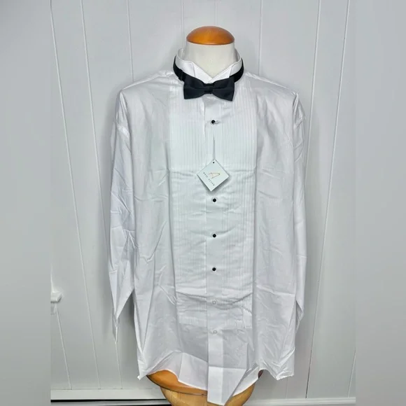 NWT Neil Allyn Tuxedo Shirt w/ Bow Tie - Picture 2 of 10